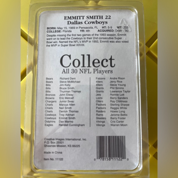 1994 Micro Stars Emmitt Smith Mini Statue - Picture 2 of 2